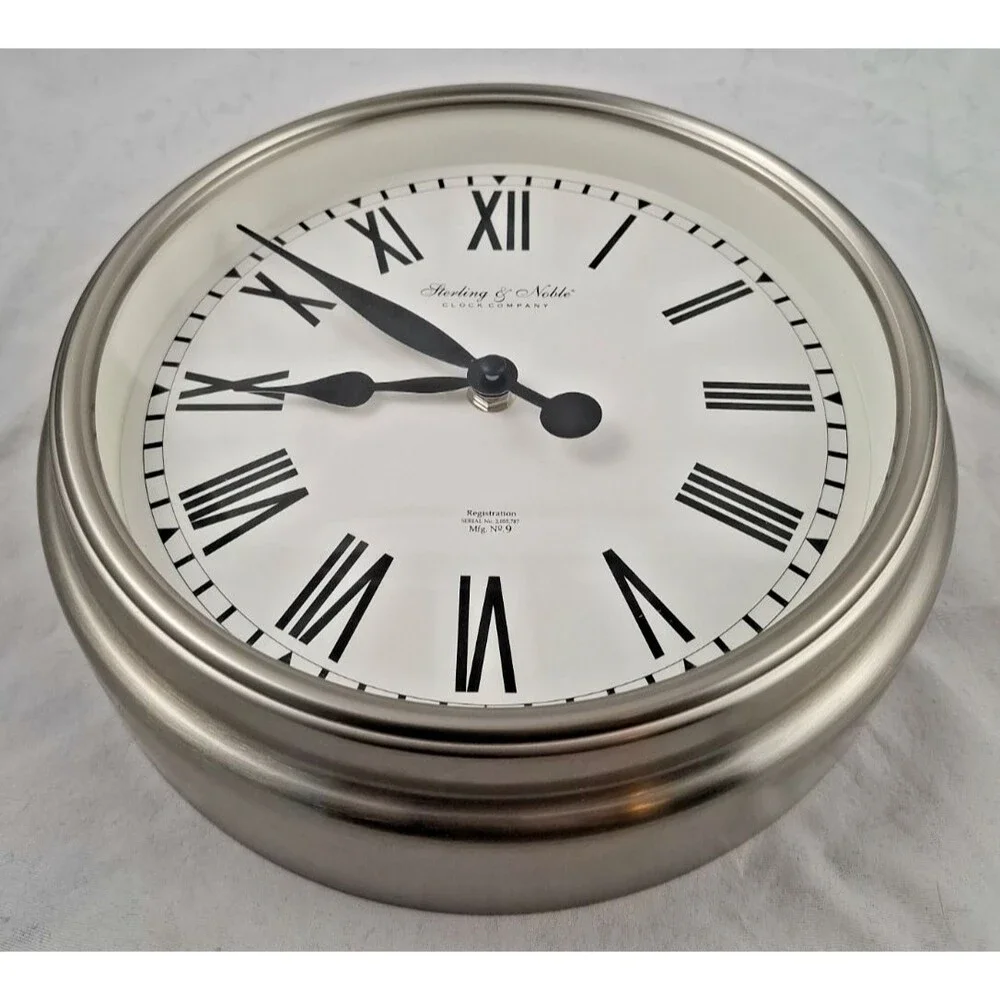 Vintage Sterling & Noble Wall Clock 10